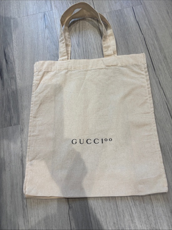 Gucci Handbags - Gucci Beige Canvas Logo Tote